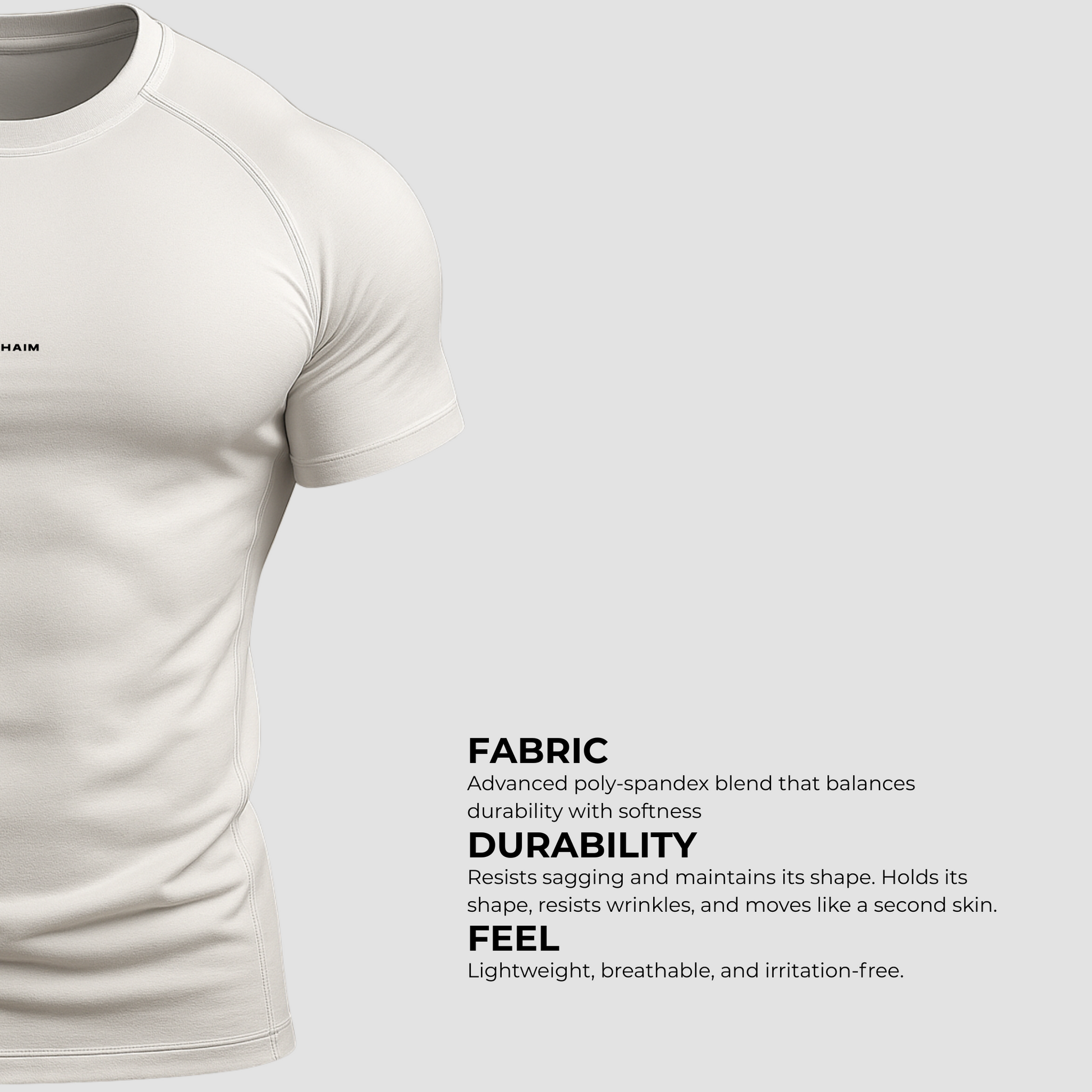 Cold White Compression T-Shirt - Rephaim